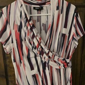 DKNY Flattering Wrap Shirt - great condition